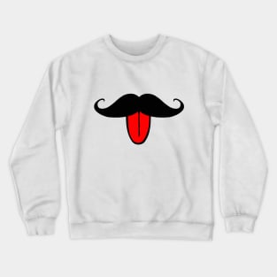 Funny Mustache Crewneck Sweatshirt